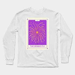 The Sparks Fly Tarot Card Long Sleeve T-Shirt